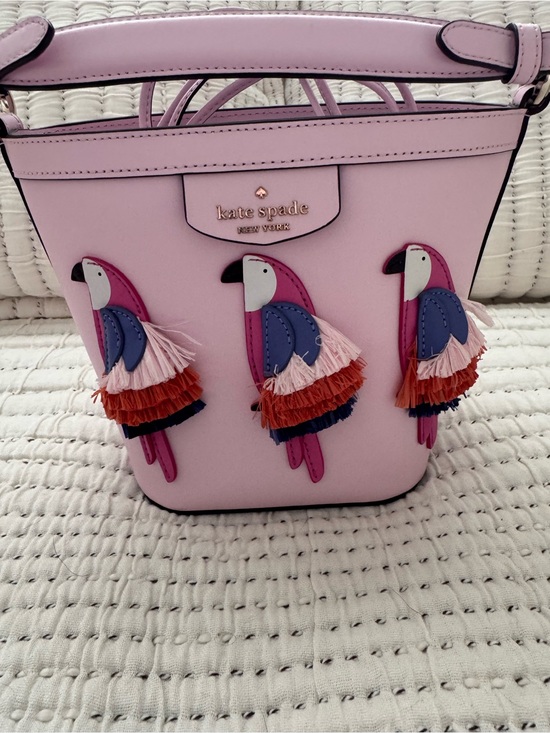kate spade Handbags - kate spade Pink Parrot Appliqué Shoulder Bag